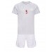 Dänemark Joakim Maehle #5 Fußballbekleidung Auswärtstrikot Kinder WM 2022 Kurzarm (+ kurze hosen)
